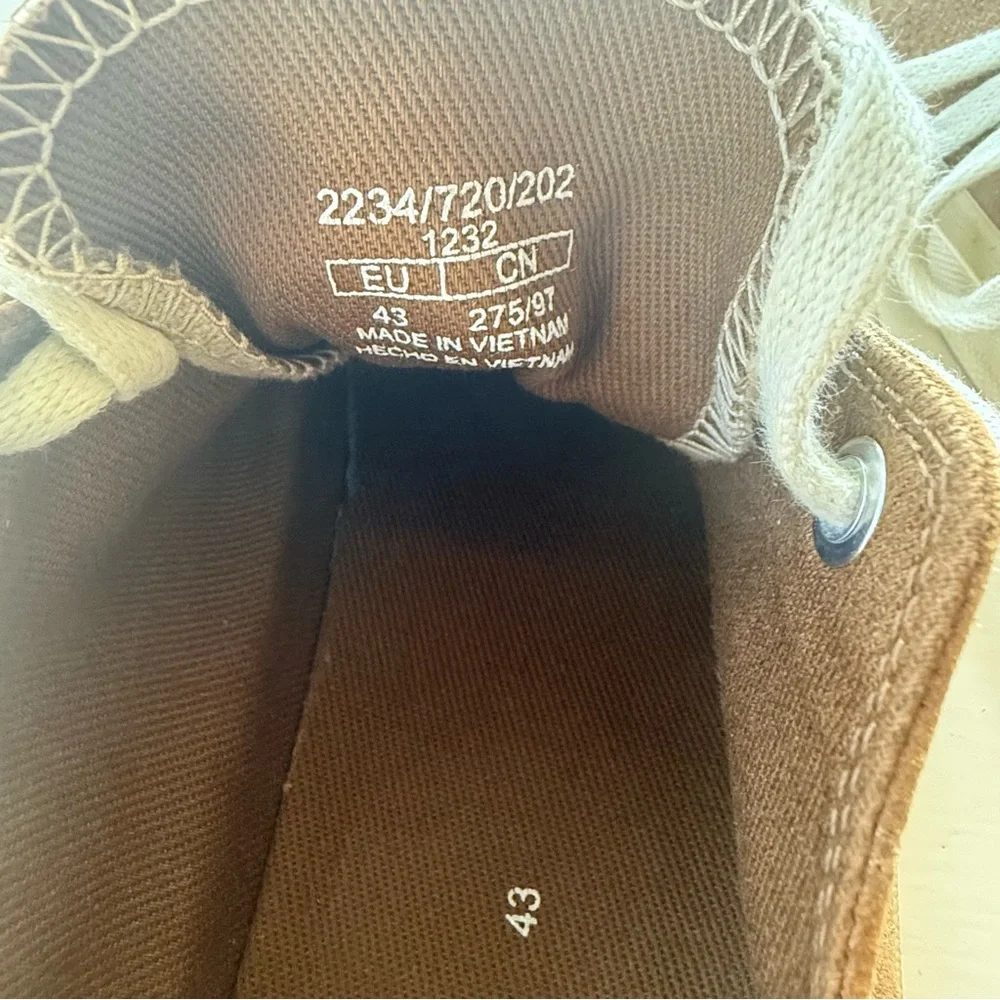 Zara Split Leather Sneakers Camel Mens 10 Size 43